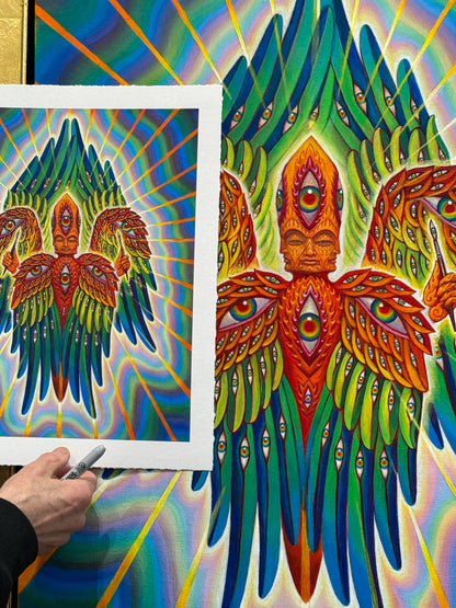 Angel of Art - Color Paper Print