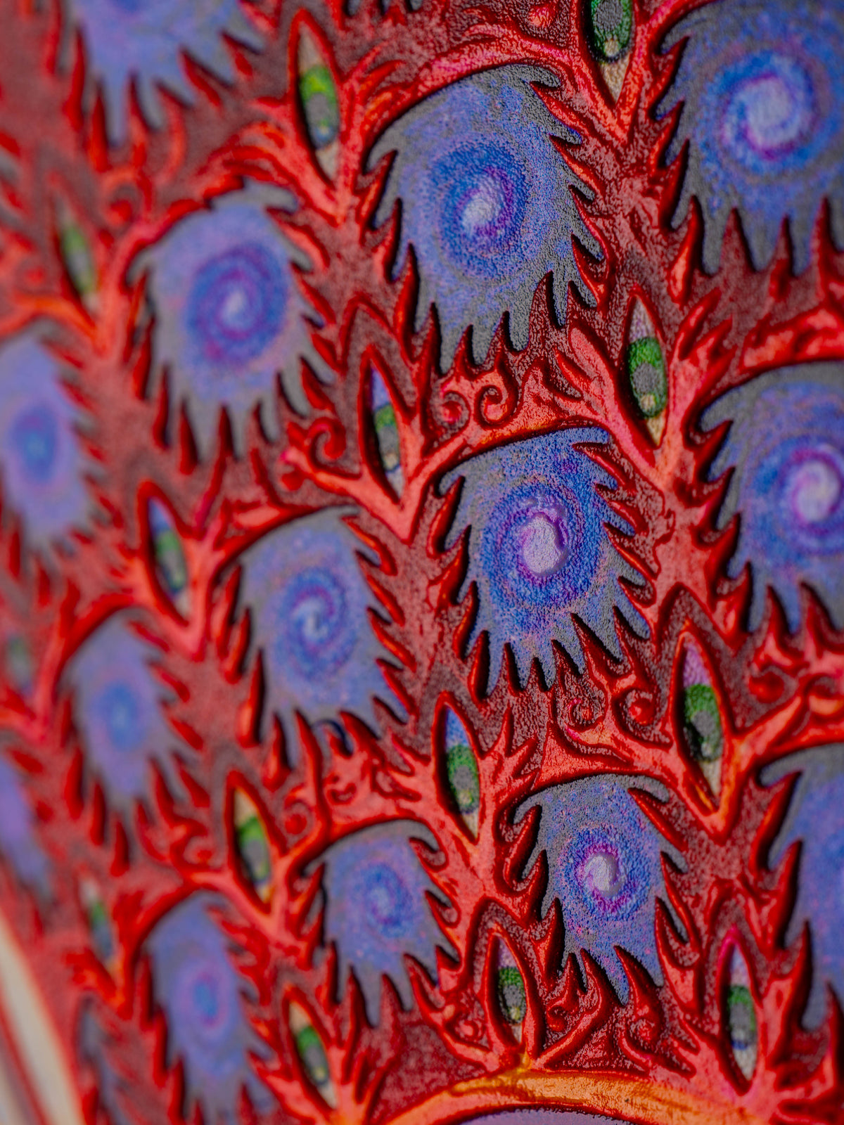 Net of Being - Textured Foil Metal Print