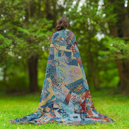 Blue Chaos - Art Blanket