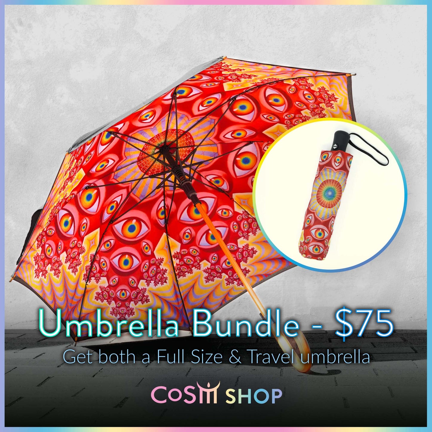 Bundle & Save! Vision Crystal Tondo - Umbrella Set