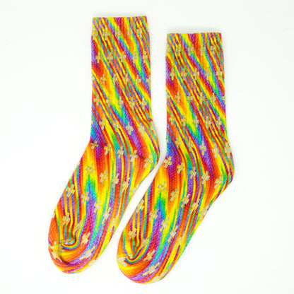 Pearlescent Crossfield in Spectral Rain - Socks