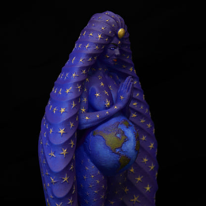 Cosmic Mother - Hand Painted Printed Sculpture