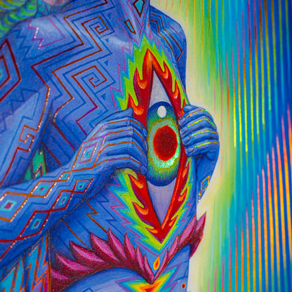 Higher Self - Textured Foil Metal Print