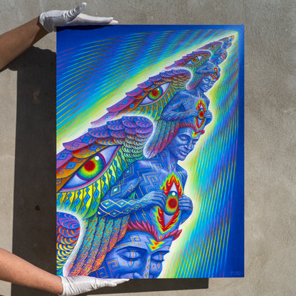 Higher Self - Textured Foil Metal Print