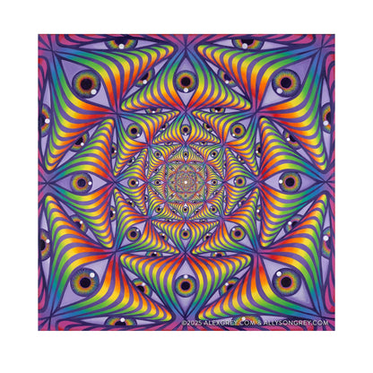 Rainbow Eye Ripple - Sticker
