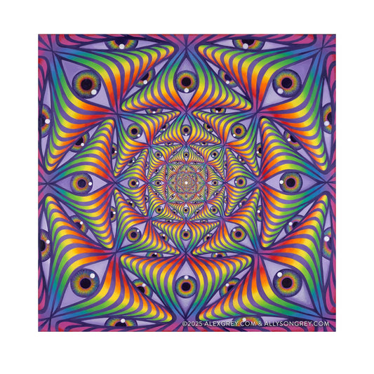 Rainbow Eye Ripple - Sticker