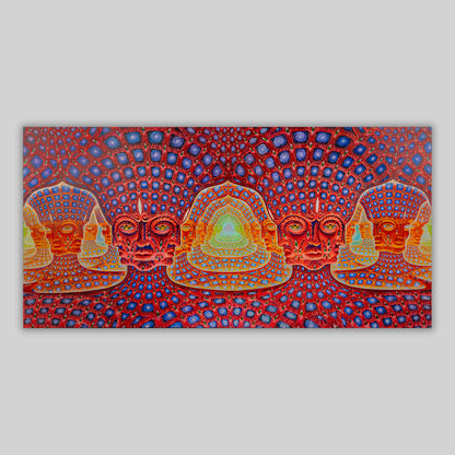 Net of Being - Textured Foil Metal Print