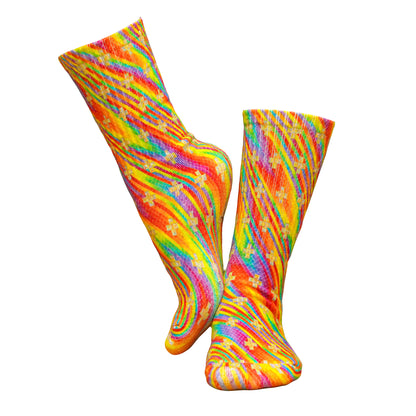 Pearlescent Crossfield in Spectral Rain - Socks