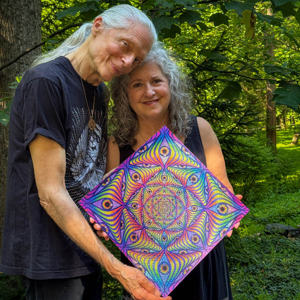 Rainbow Eye Ripple - Holographic Poster