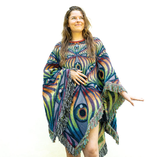 Rainbow Eye Ripple - Poncho