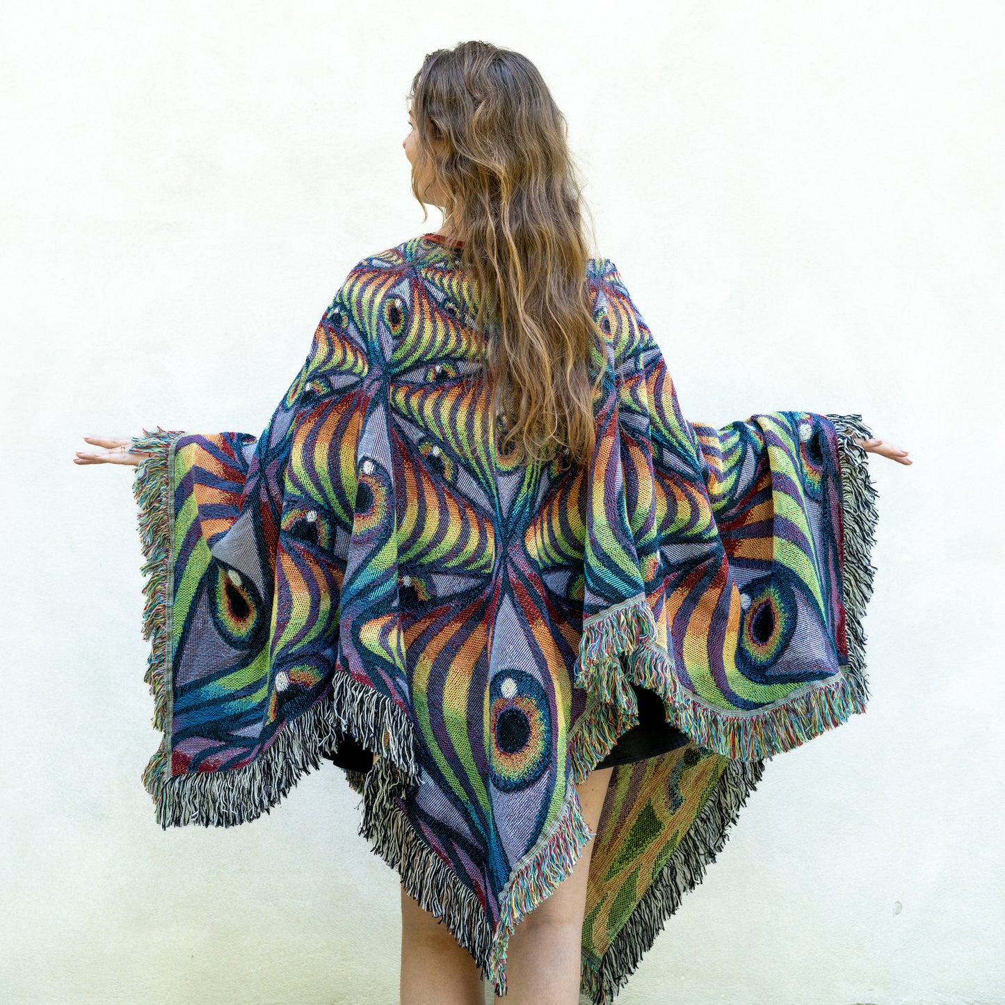 Rainbow Eye Ripple - Poncho