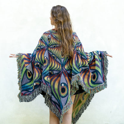 Rainbow Eye Ripple - Poncho