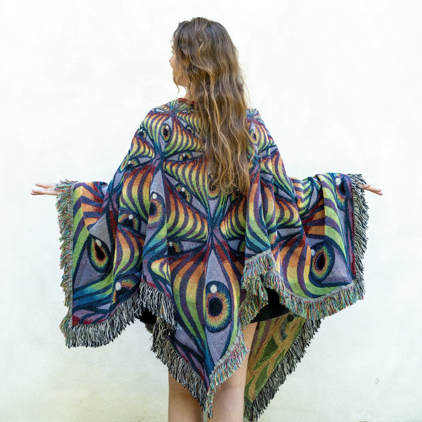 Rainbow Eye Ripple - Poncho