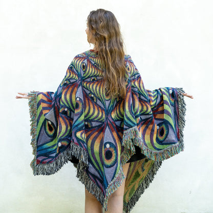 Rainbow Eye Ripple - Poncho