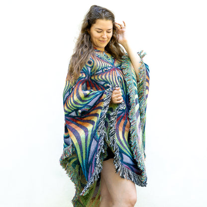 Rainbow Eye Ripple - Poncho