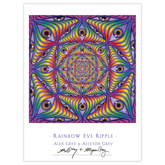 Rainbow Eye Ripple - Signed Poster