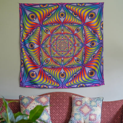 Rainbow Eye Ripple - Tapestry