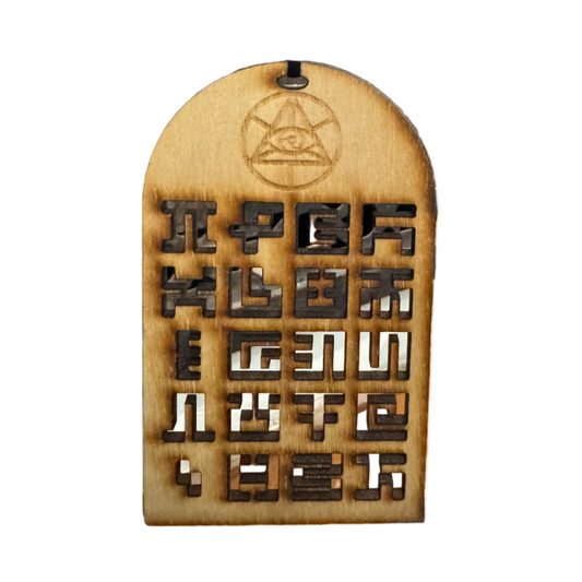 Secret Writing Tablet Wooden Ornament