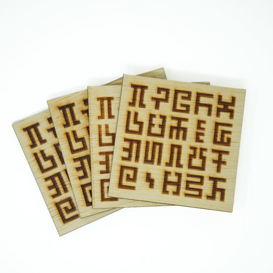 Secret Writing - Coasters