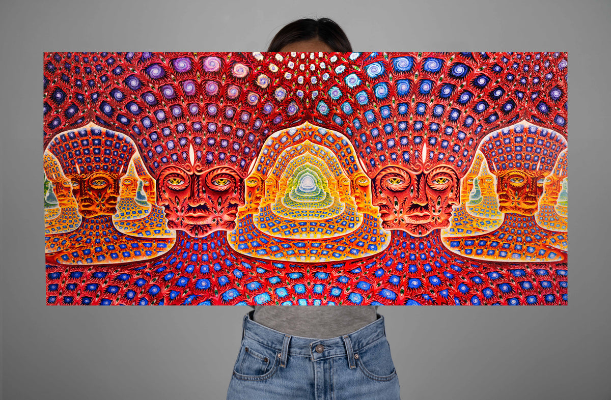 Net of Being - Textured Foil Metal Print