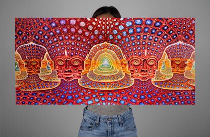 Net of Being - Textured Foil Metal Print