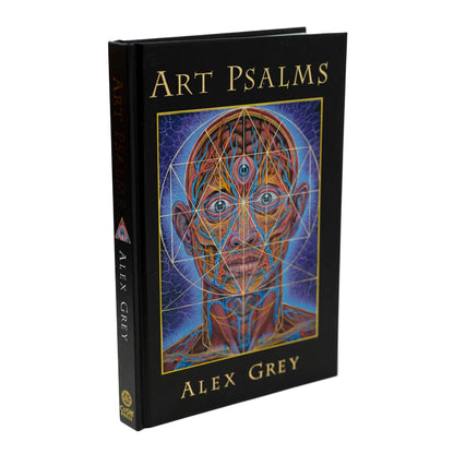 CoSM Shop Art Psalms book by Alex Grey, featuring visionary art of a human head with geometric patterns and multiple eyes.