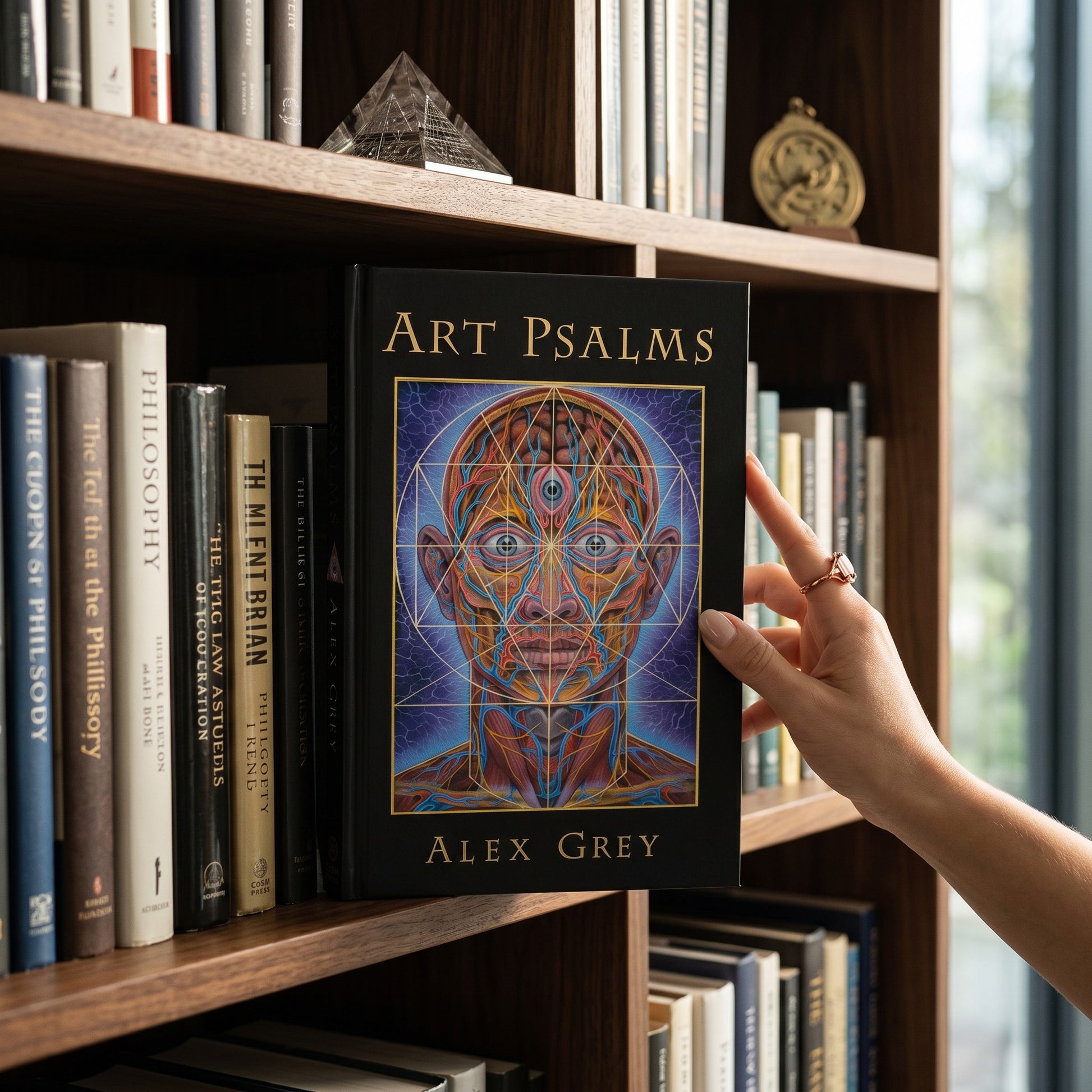 CoSM Shop Art Psalms book by Alex Grey, featuring visionary art and spiritual writings.