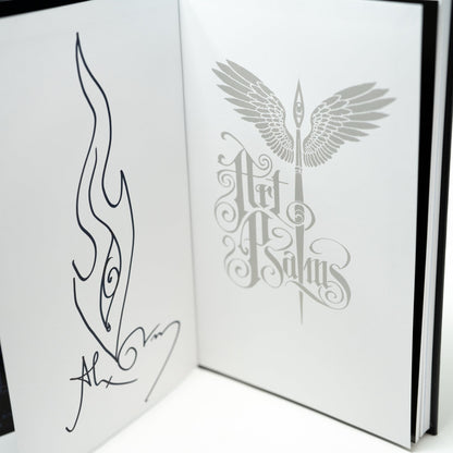 CoSM Shop Art Psalms book featuring visionary art and mystic writings by Alex Grey. Includes signature and flame art.