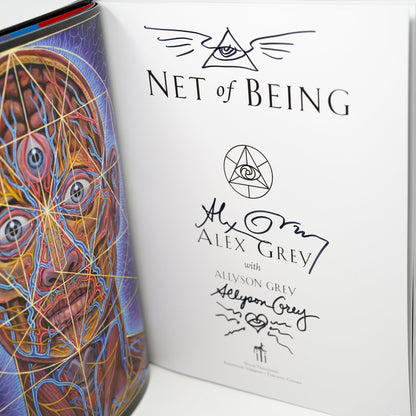 CoSM Shop Net of Being hardcover book by Alex Grey, featuring his signature artwork and reflections on consciousness and art.