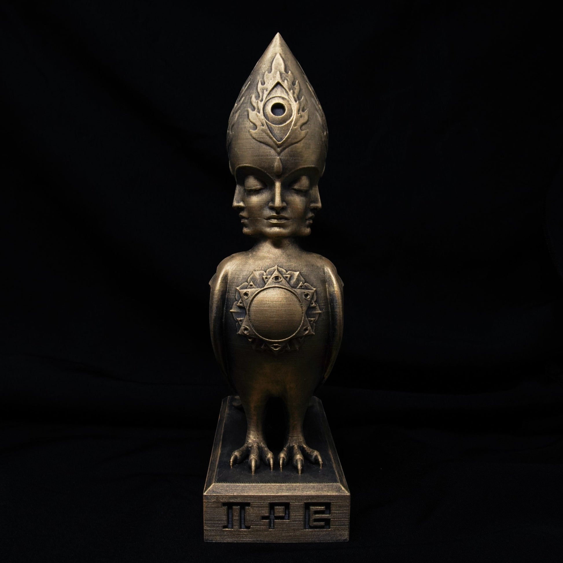 CoSM Shop Soulbird sculpture by Alex Grey, hand-painted bronze finish, 10" tall, limited edition of 100.