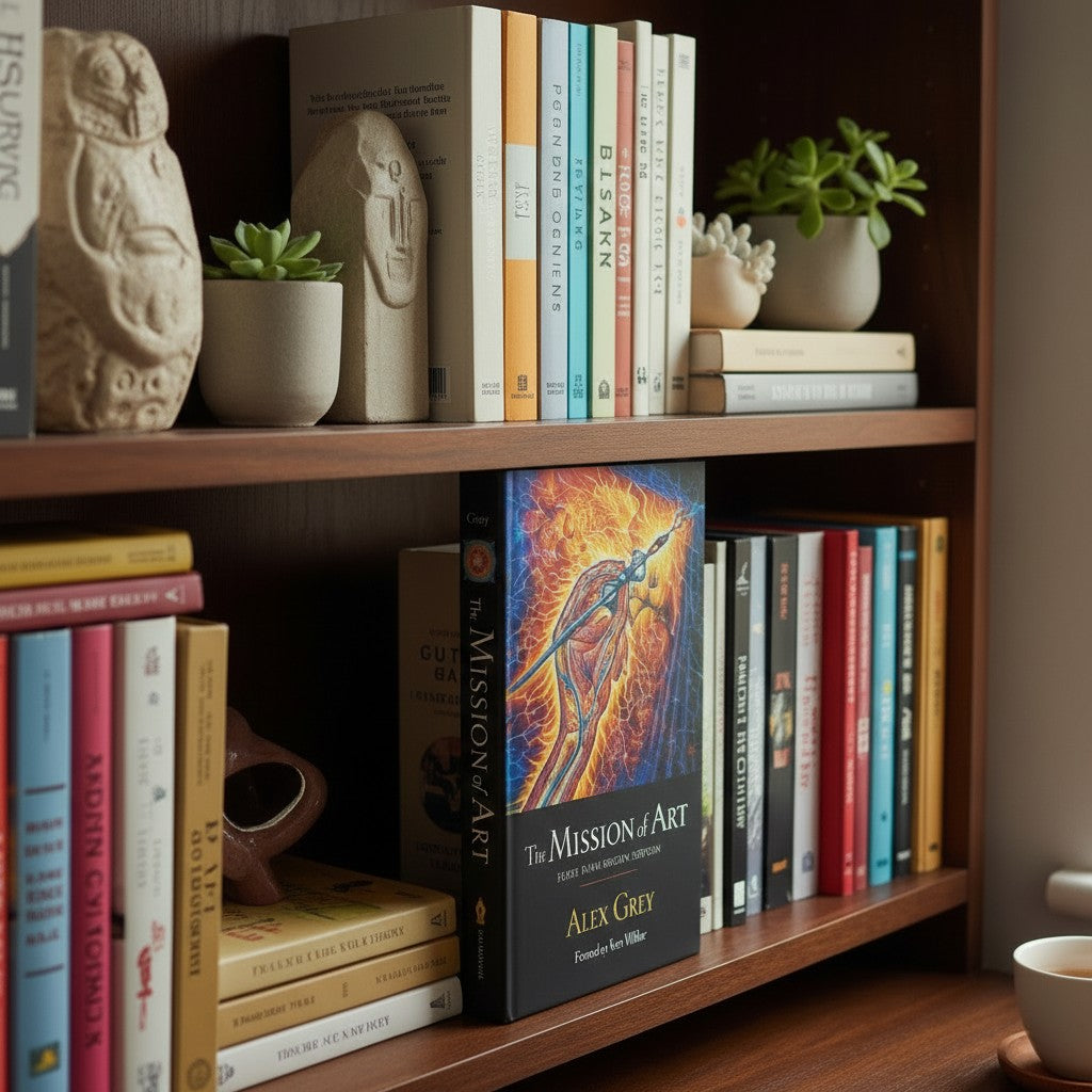 CoSM Shop The Mission of Art 20th Anniversary Edition by Alex Grey, signed, 233 pages, forward by Ken Wilber.