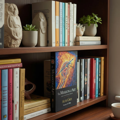 CoSM Shop The Mission of Art 20th Anniversary Edition by Alex Grey, signed, 233 pages, forward by Ken Wilber.