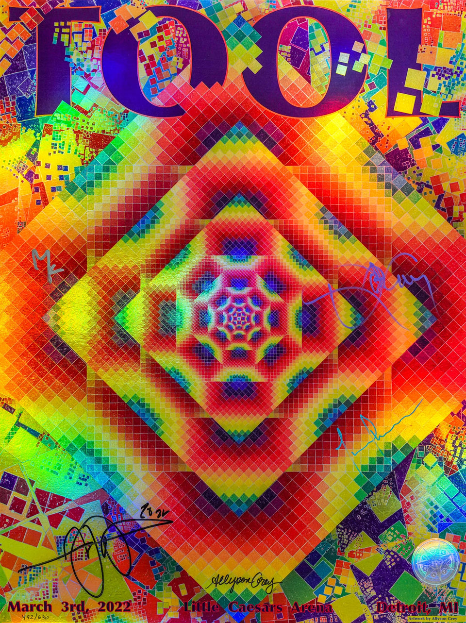 TOOL 2022 Tour Poster - Chaos/Order : Detroit