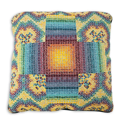 Rainbow Cross - Woven Pillow