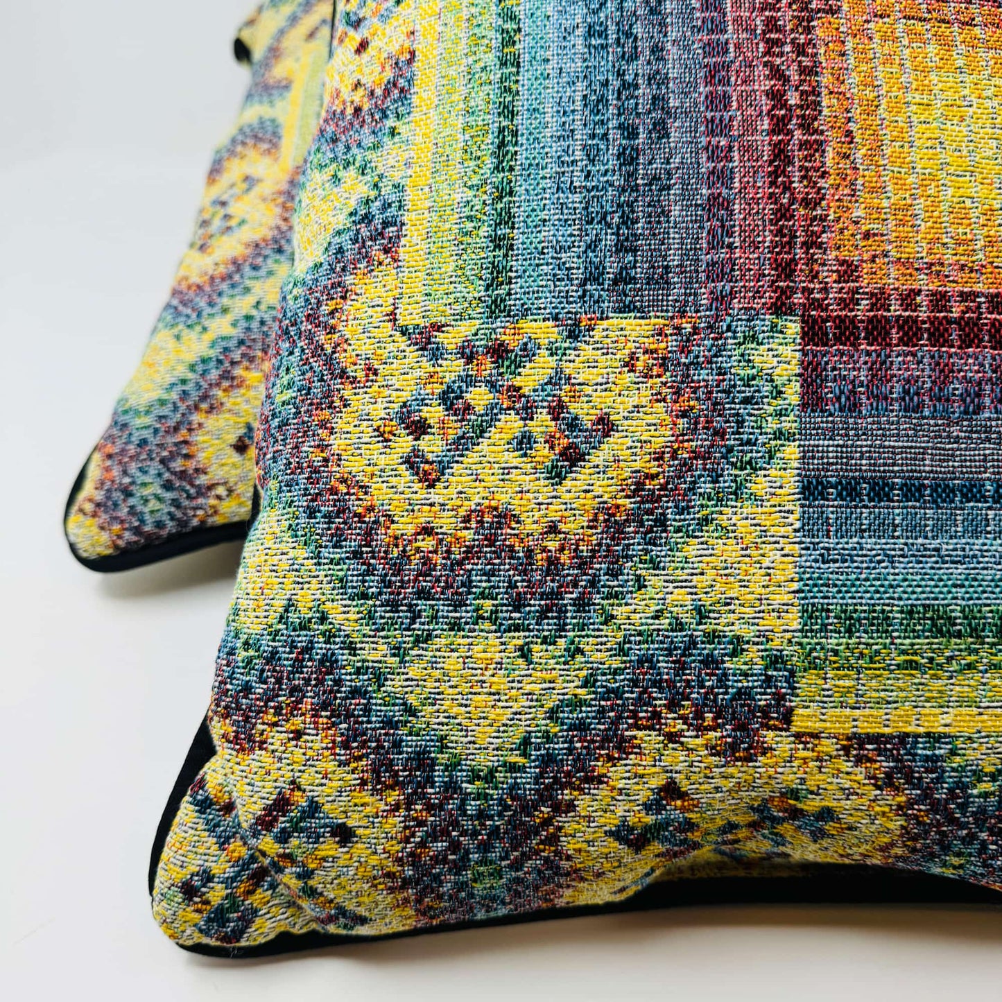 Rainbow Cross - Woven Pillow