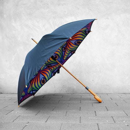 Rainbow Eye Ripple - Full-Size Umbrella