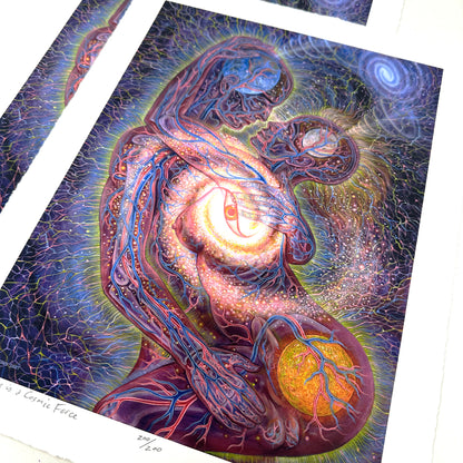 Love is a Cosmic Force - Paper Print