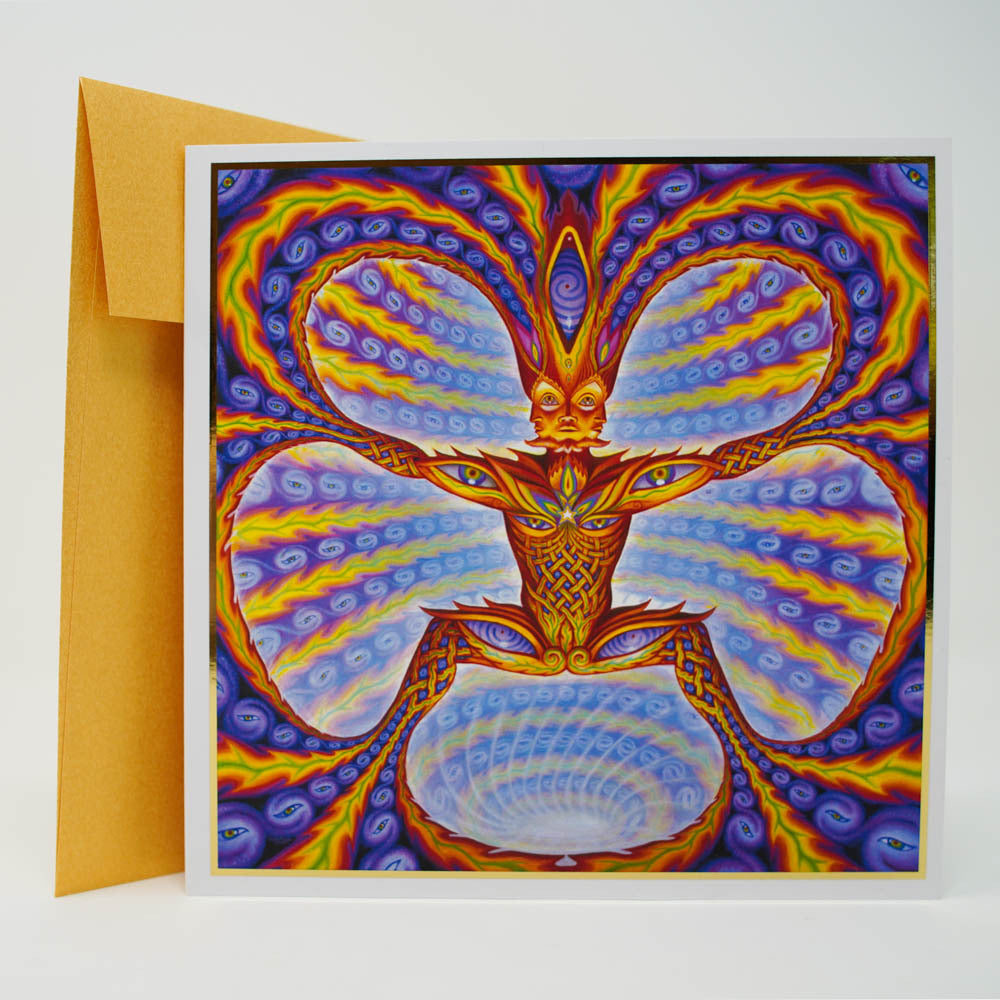 Cosmic Elf - Gold Foil Notecard