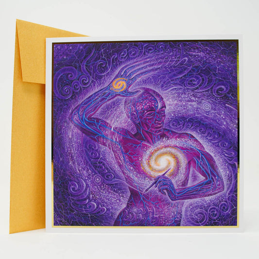 Cosmic Artist - Gold Foil Notecard