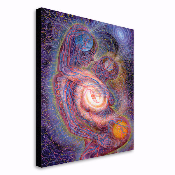 【R&B】Promysc Art Of Love Uttermost Art Misty Moonlight Abstract Framed Print 32267