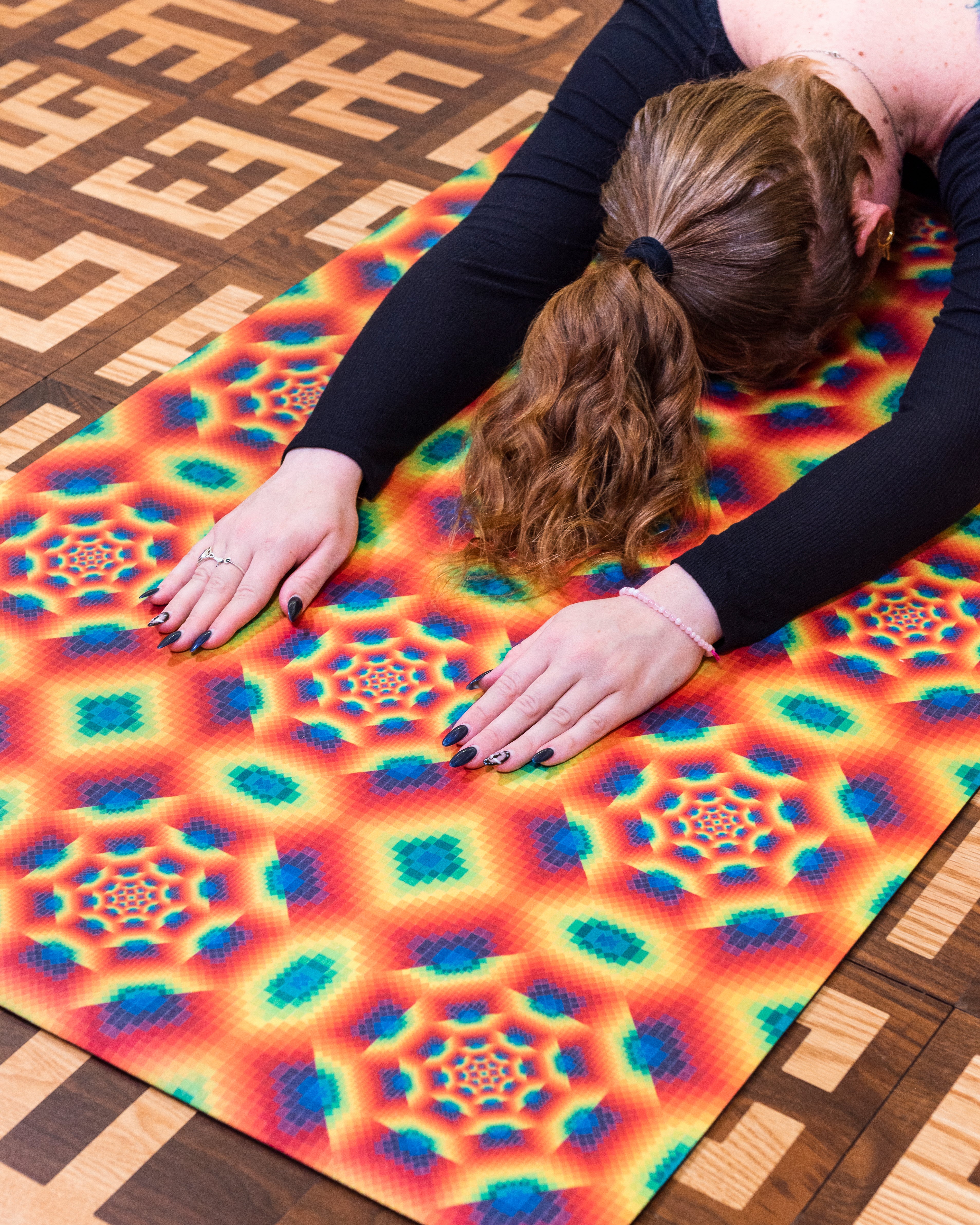 Yoga mat over online carpet