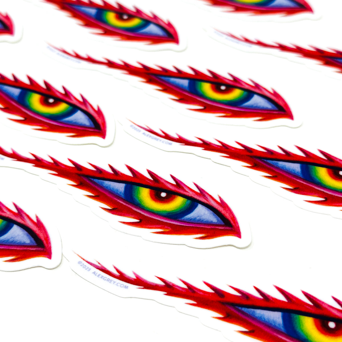 TOOL Third Eye Flame Weatherproof Vinyl Sticker – 3 Inches, For Car Window Or Laptop, Evergreen Kings