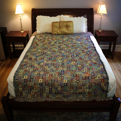 Complementary Planned Randomness - Art Blanket