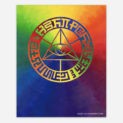 CoSM Symbol - Holographic Sticker