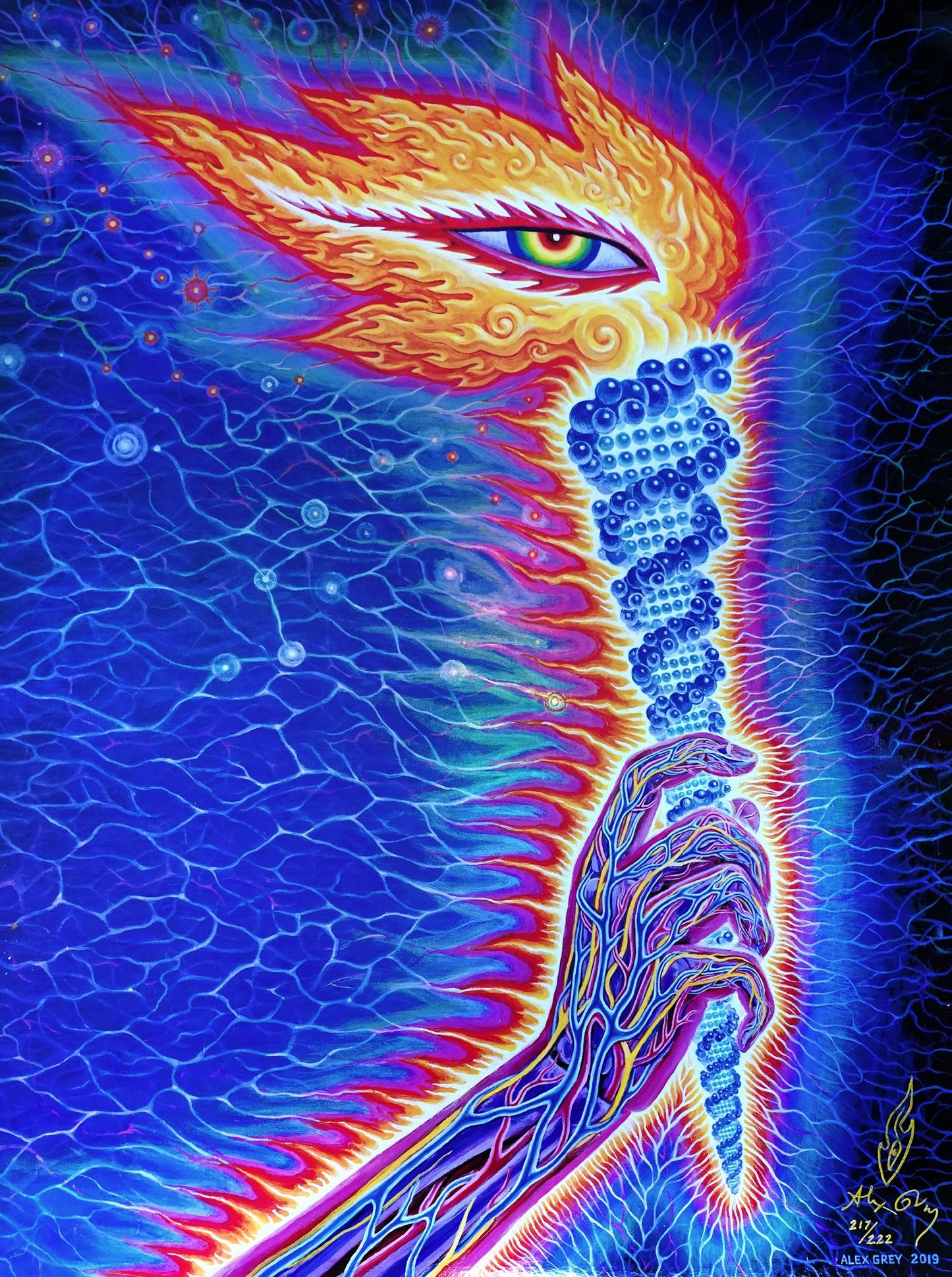 The Torch - Holographic Screen Print