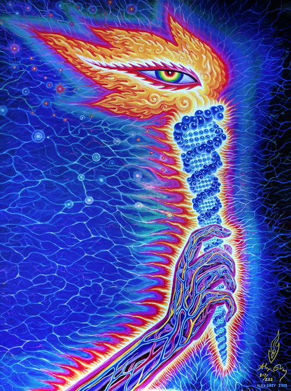 The Torch - Holographic Screen Print