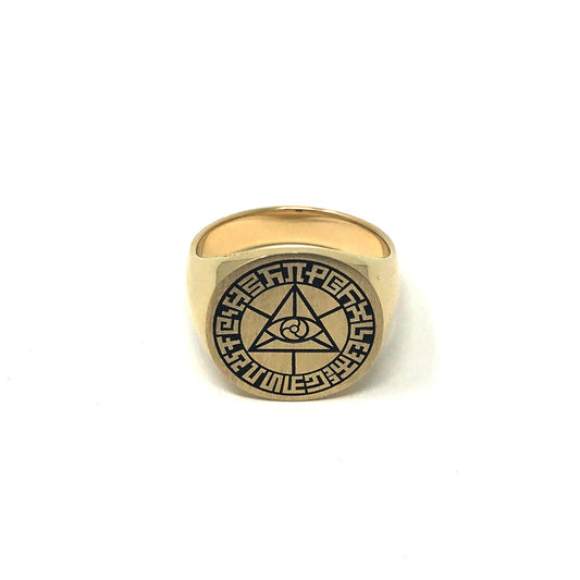 Limited Edition Gold Mystic Eye Signet Ring