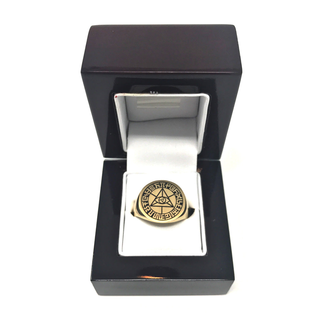 Limited Edition Gold Mystic Eye Signet Ring