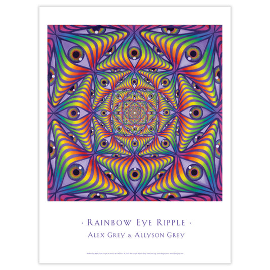Rainbow Eye Ripple - Poster